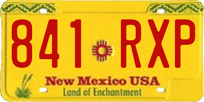 NM license plate 841RXP
