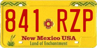 NM license plate 841RZP