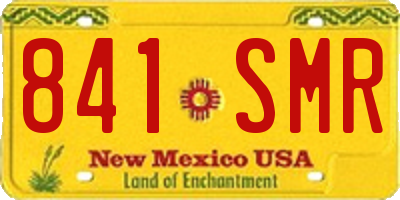 NM license plate 841SMR