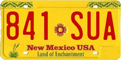 NM license plate 841SUA