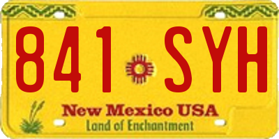 NM license plate 841SYH