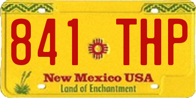 NM license plate 841THP