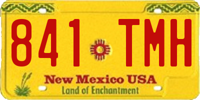 NM license plate 841TMH
