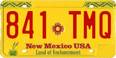 NM license plate 841TMQ