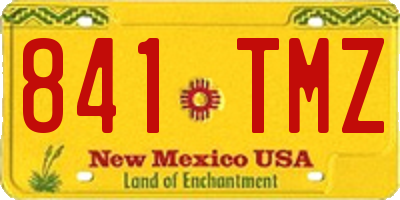 NM license plate 841TMZ