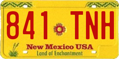 NM license plate 841TNH
