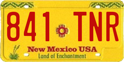 NM license plate 841TNR
