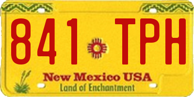 NM license plate 841TPH