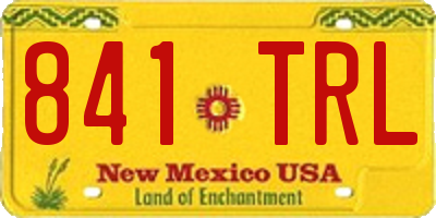 NM license plate 841TRL