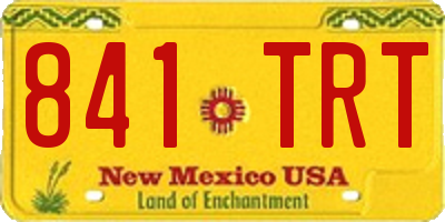 NM license plate 841TRT