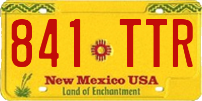 NM license plate 841TTR