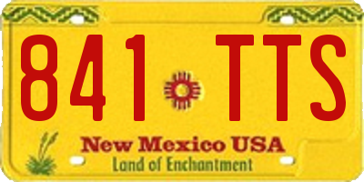 NM license plate 841TTS