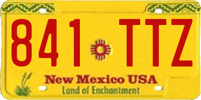 NM license plate 841TTZ
