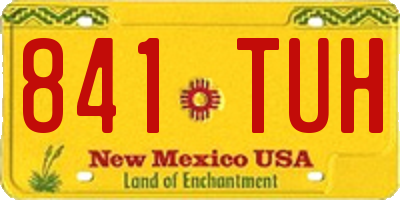 NM license plate 841TUH
