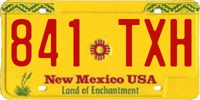 NM license plate 841TXH