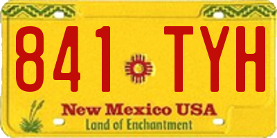 NM license plate 841TYH