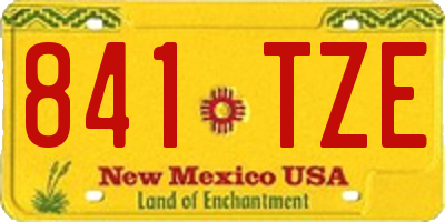 NM license plate 841TZE