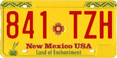 NM license plate 841TZH