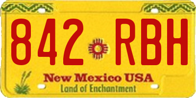 NM license plate 842RBH