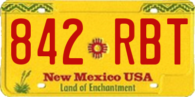 NM license plate 842RBT