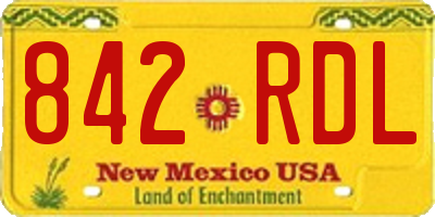 NM license plate 842RDL