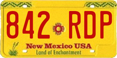 NM license plate 842RDP
