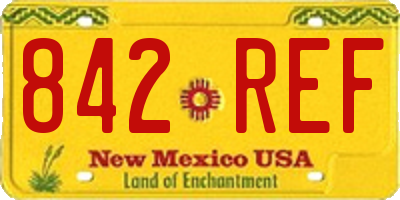 NM license plate 842REF