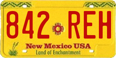 NM license plate 842REH