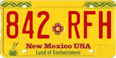 NM license plate 842RFH