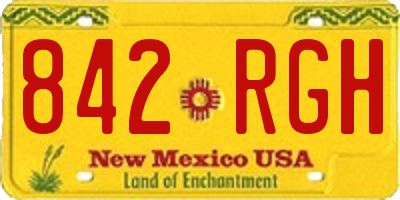 NM license plate 842RGH