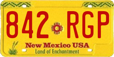NM license plate 842RGP