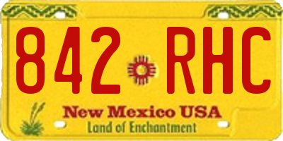 NM license plate 842RHC