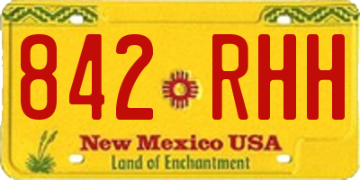 NM license plate 842RHH