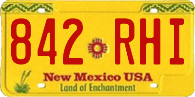 NM license plate 842RHI
