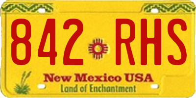 NM license plate 842RHS