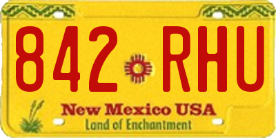 NM license plate 842RHU