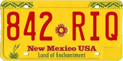 NM license plate 842RIQ