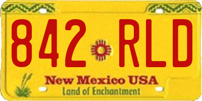 NM license plate 842RLD
