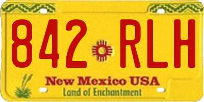NM license plate 842RLH