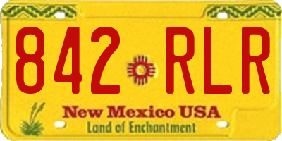 NM license plate 842RLR