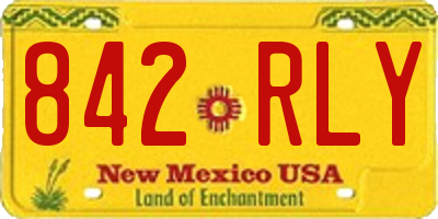 NM license plate 842RLY