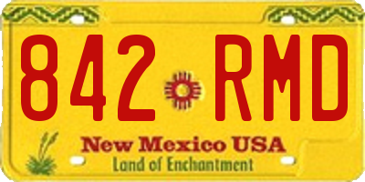 NM license plate 842RMD