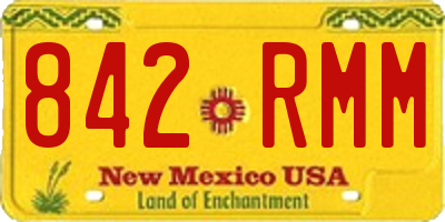 NM license plate 842RMM