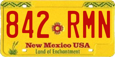 NM license plate 842RMN