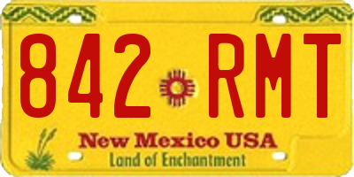 NM license plate 842RMT