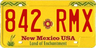 NM license plate 842RMX