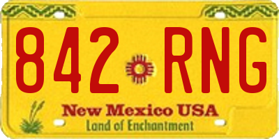 NM license plate 842RNG