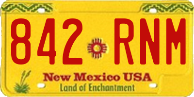 NM license plate 842RNM