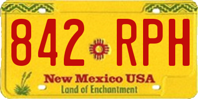 NM license plate 842RPH