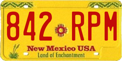 NM license plate 842RPM